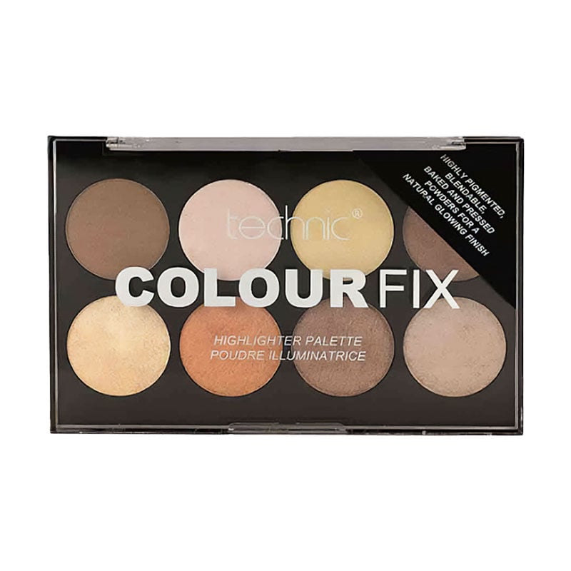 Уцінка! Палетка хайлайтерів для обличчя technic Colour Fix Highlighter Palette, 15.6 г